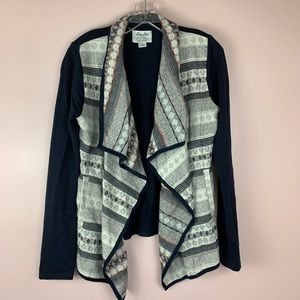 Lucky Lotus Open Front Cardigan Small
